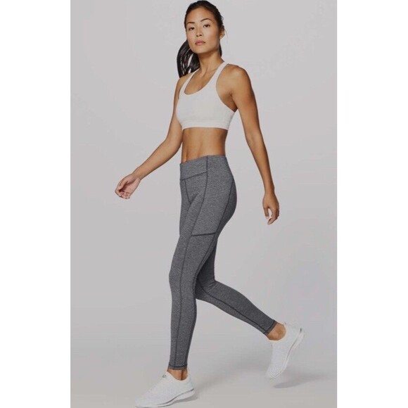 Lululemon Speed Up Tight 28" Full-On Luxtreme Heather Black Leggings Sz 6 W5ATOS - Picture 9 of 15